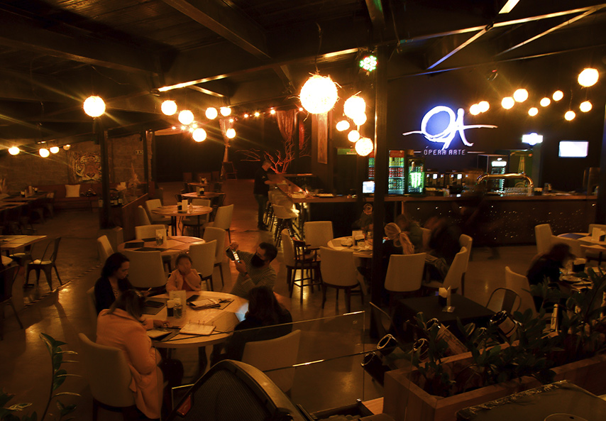 Restaurante opera arte ambiente interno
